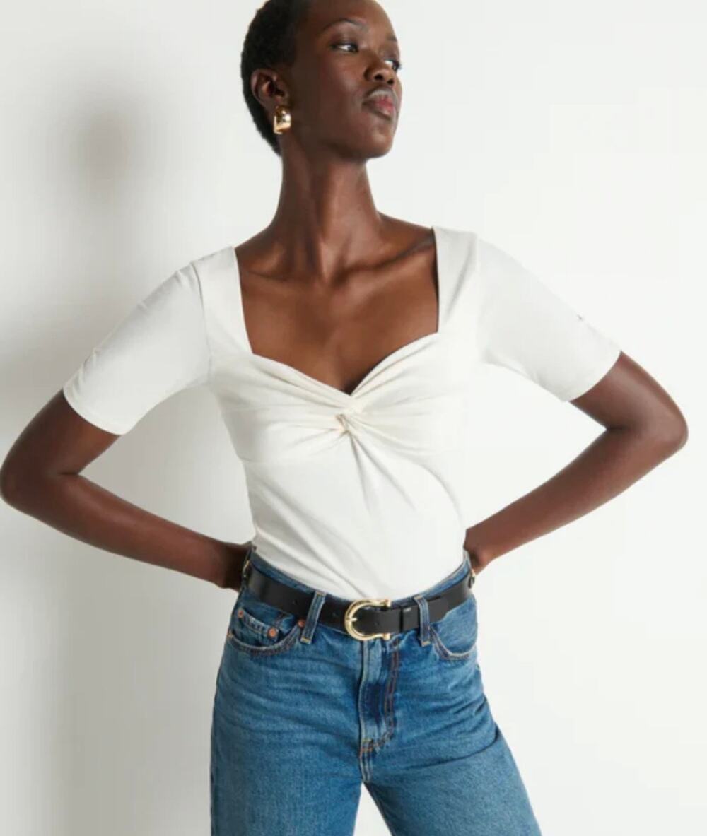 New Nation Los Angeles Anthropologie twist 
 tee  sz L